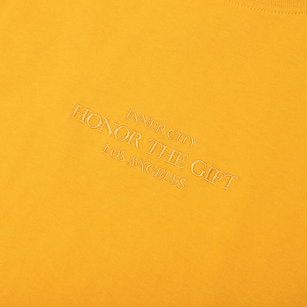 B-Summer Embroidery Box Tee - Yellow - Image 4