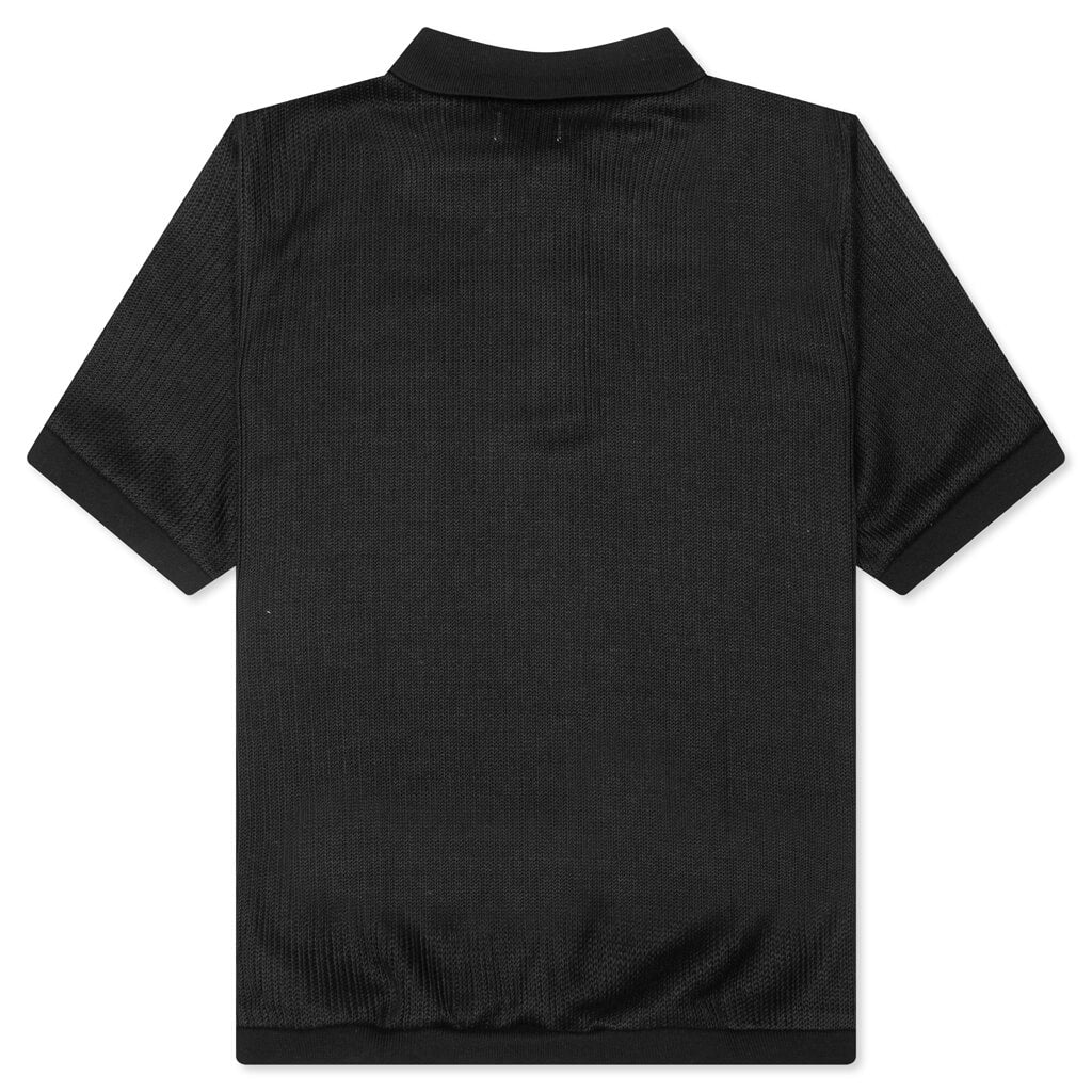 B-Summer Knit Polo Shirt - Black - Image 2