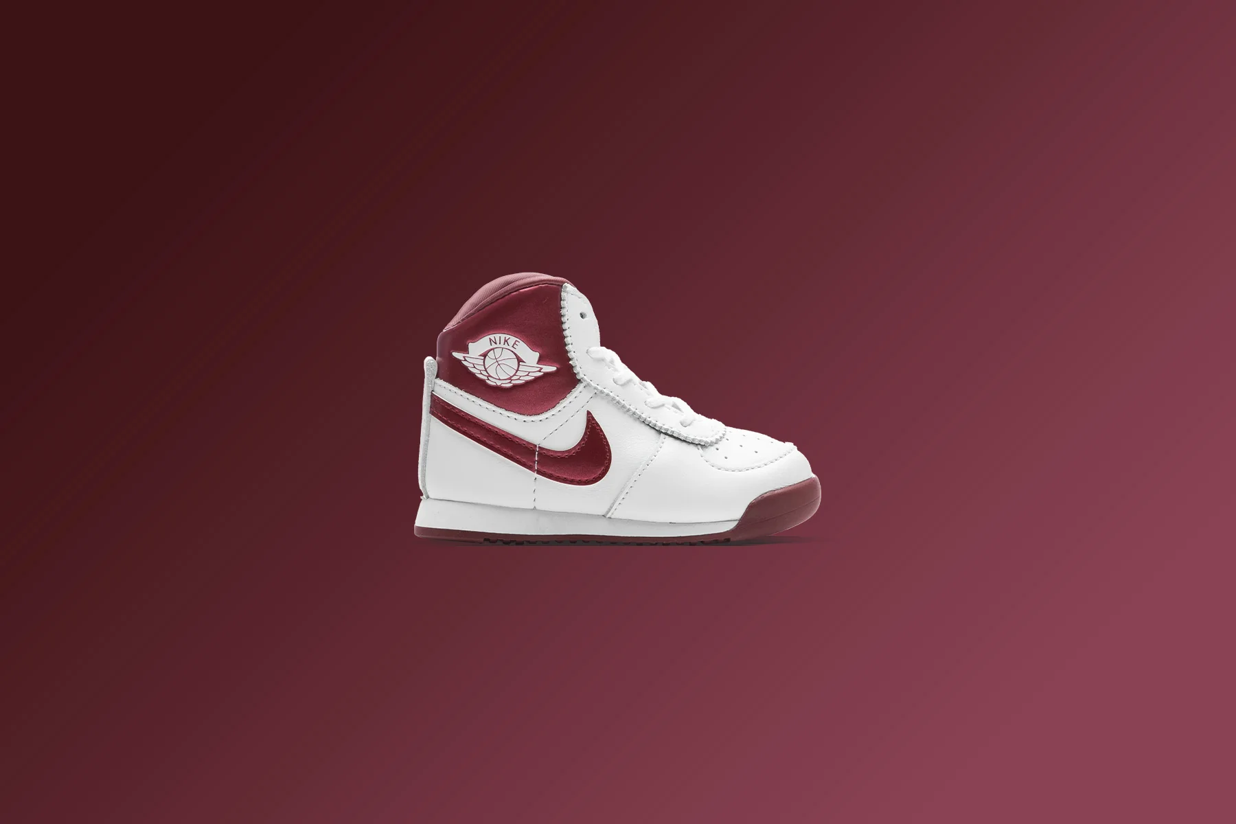 Air Jordan 1 High Retro '85 'Metallic Burgundy' (TD) - White/Team Red/White - Image 5