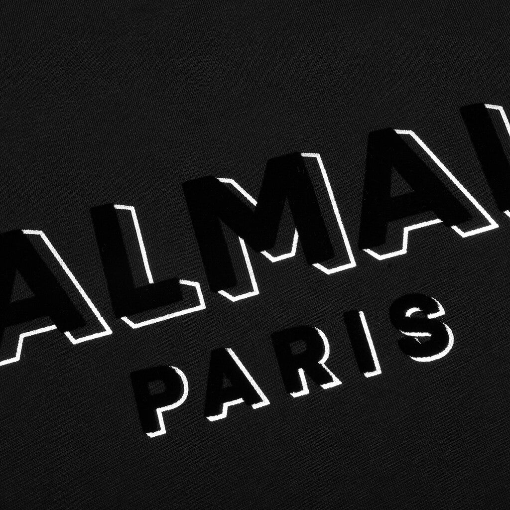 Flock & Foil T-Shirt - Black/Silver - Image 3