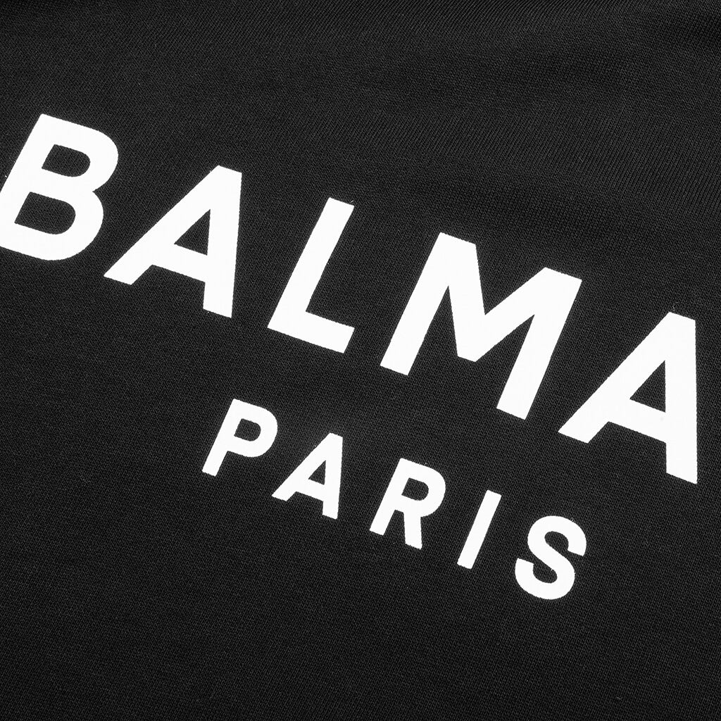 Printed Hoodie - Black/White - Image 3