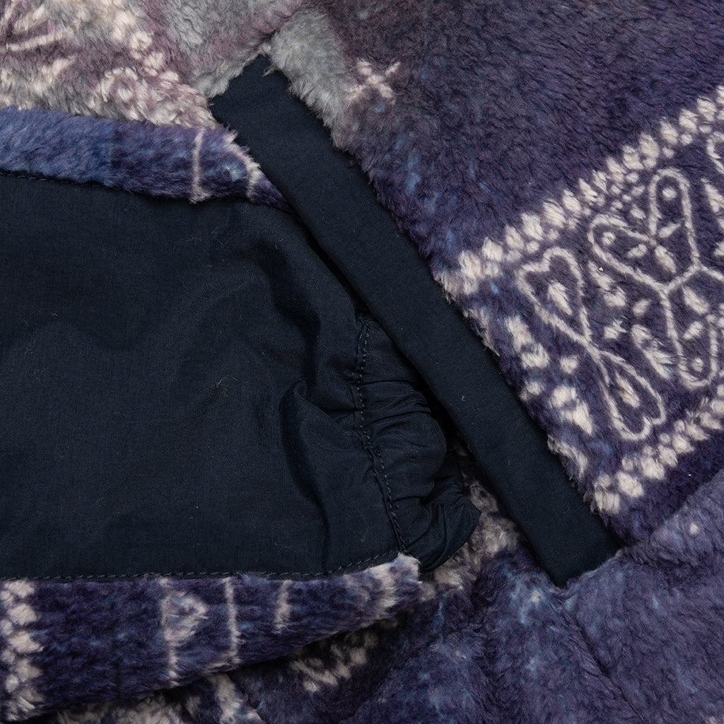 Bandana Pattern Fleece Jacket - Navy - Image 4