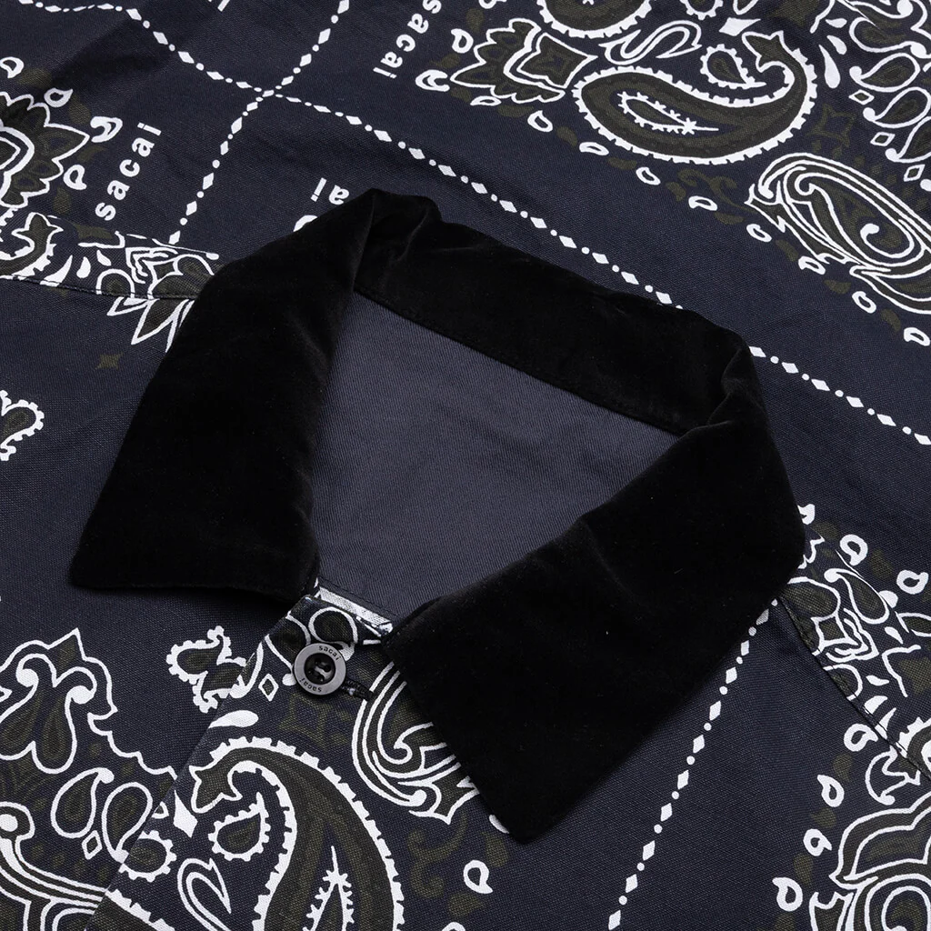 Bandana Print Shirt - Navy - Image 3