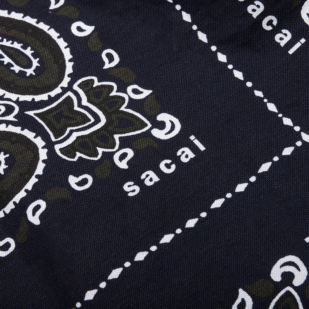 Bandana Print Shirt - Navy - Image 5