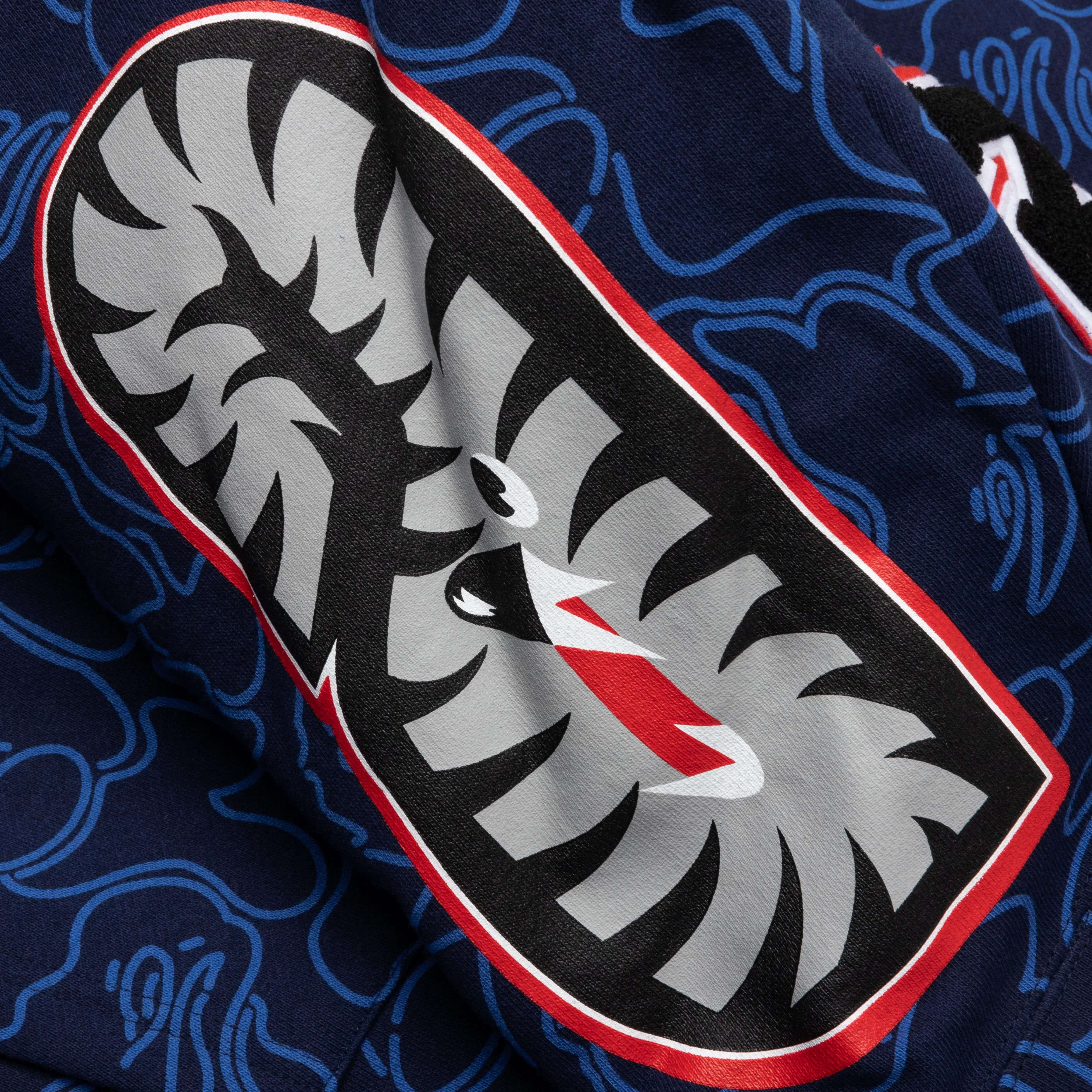 Bape 30th Anniversary Line Camo Shark Full Zip Hoodie - Navy - Image 7