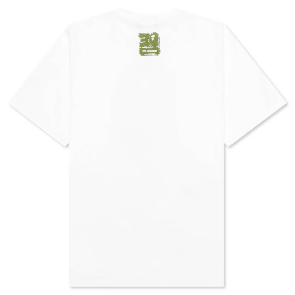 Bape 30th Anniversary Tee #1 M - White/Green - Image 2