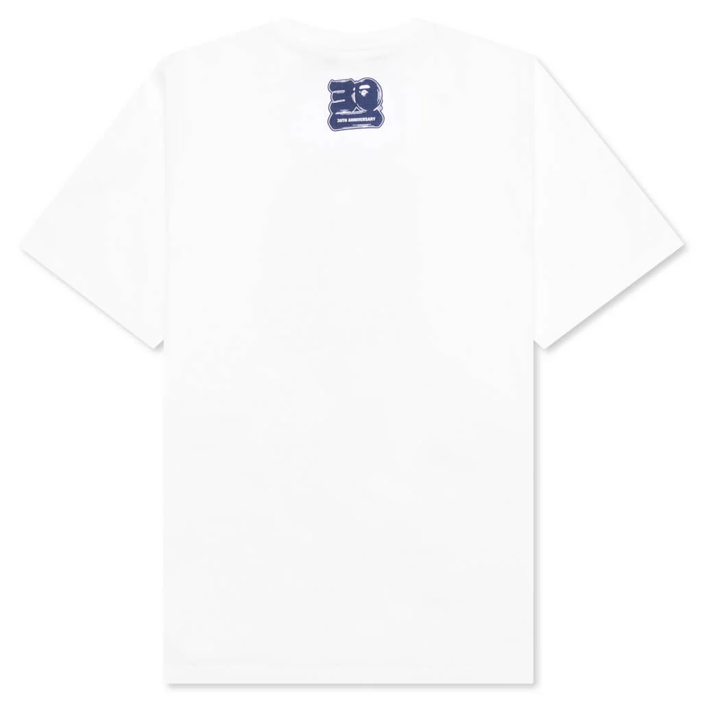 Bape 30th Anniversary Tee #1 M - White/Navy - Image 2