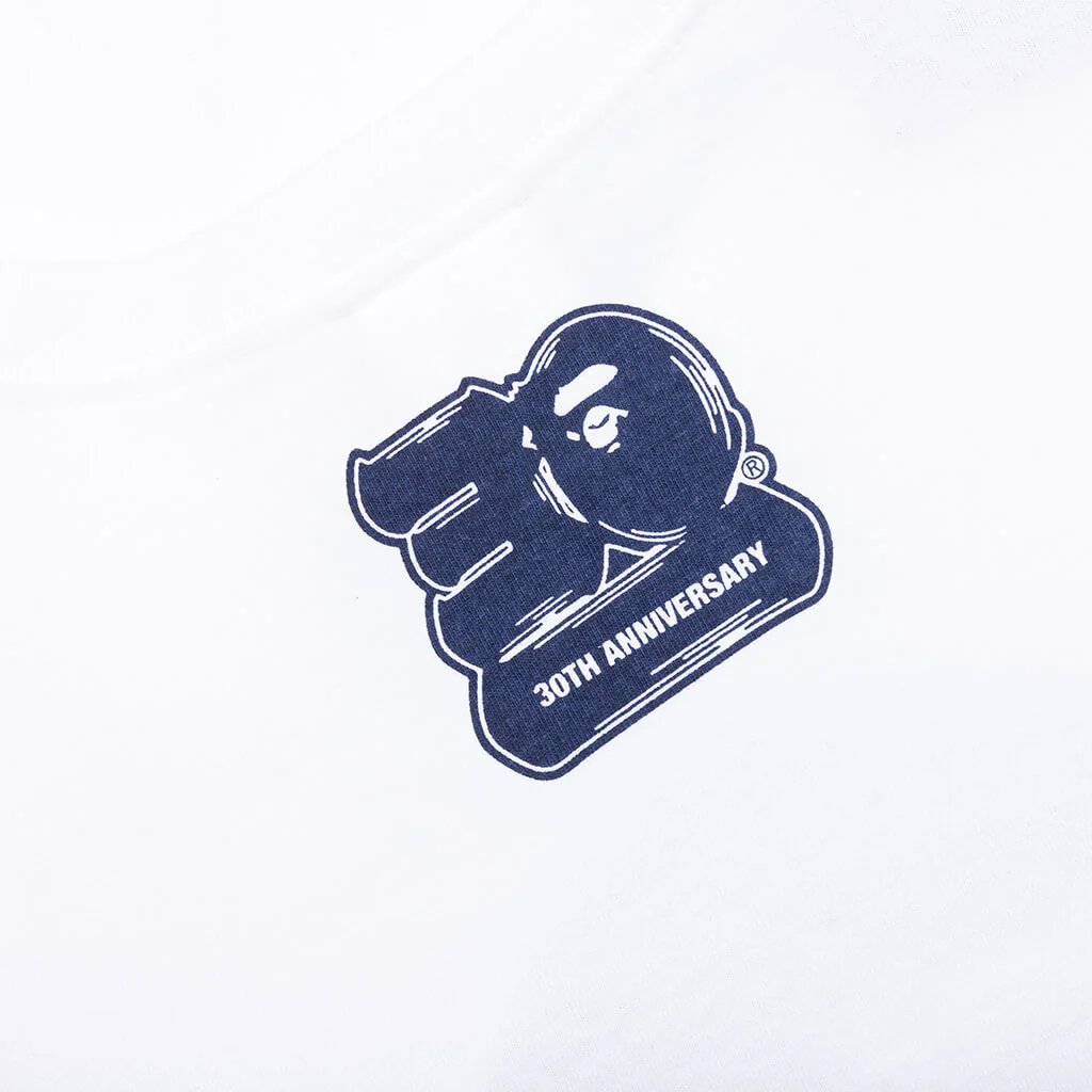 Bape 30th Anniversary Tee #1 M - White/Navy - Image 4