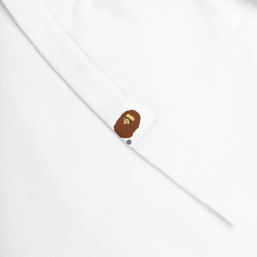 Bape Check College Tee - White - Image 4