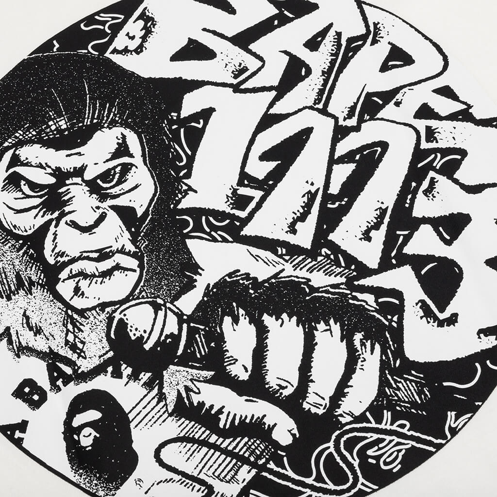 Bape Comics Graphic Tee - Ivory - Image 4