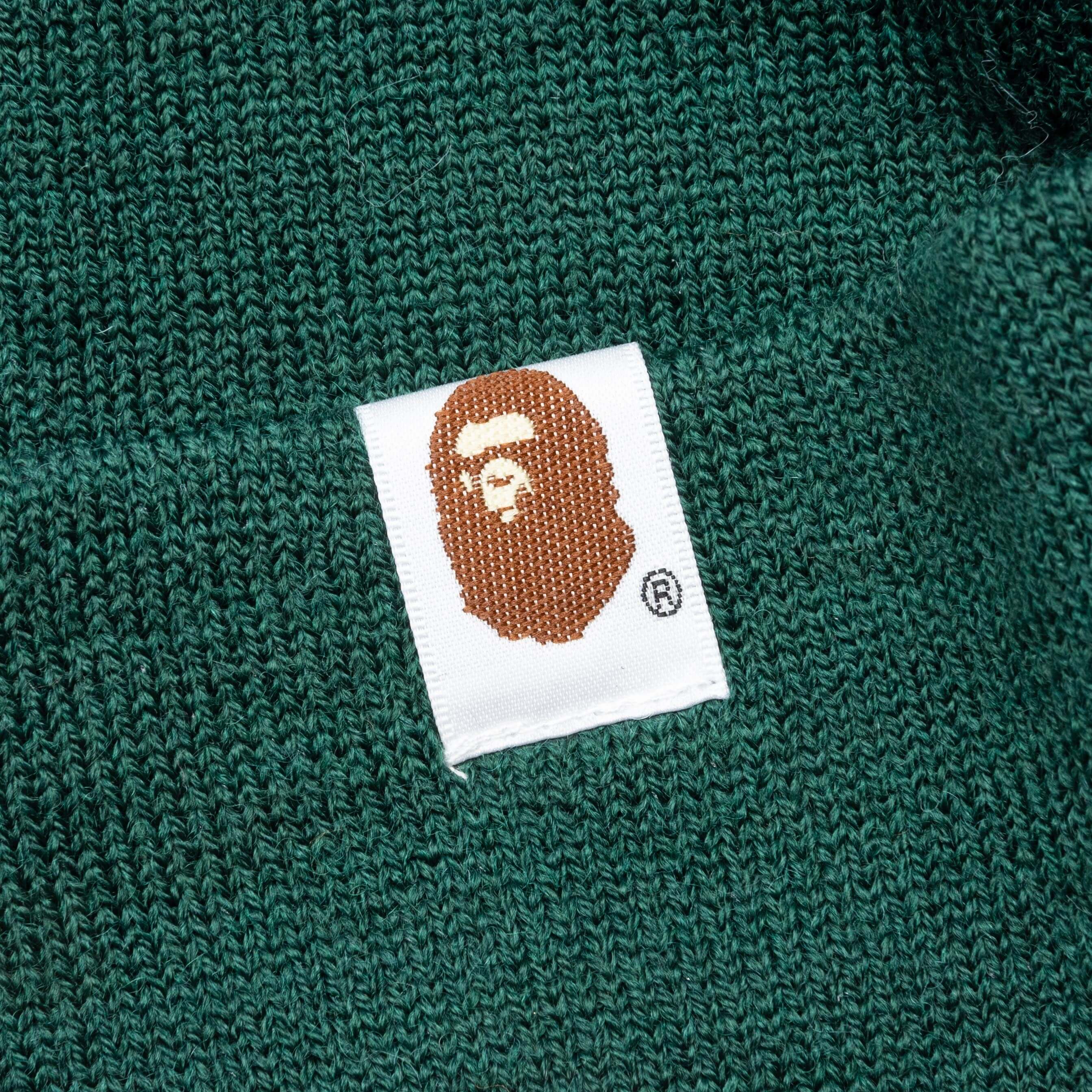 Bape Patch Knit Cap - Green - Image 2