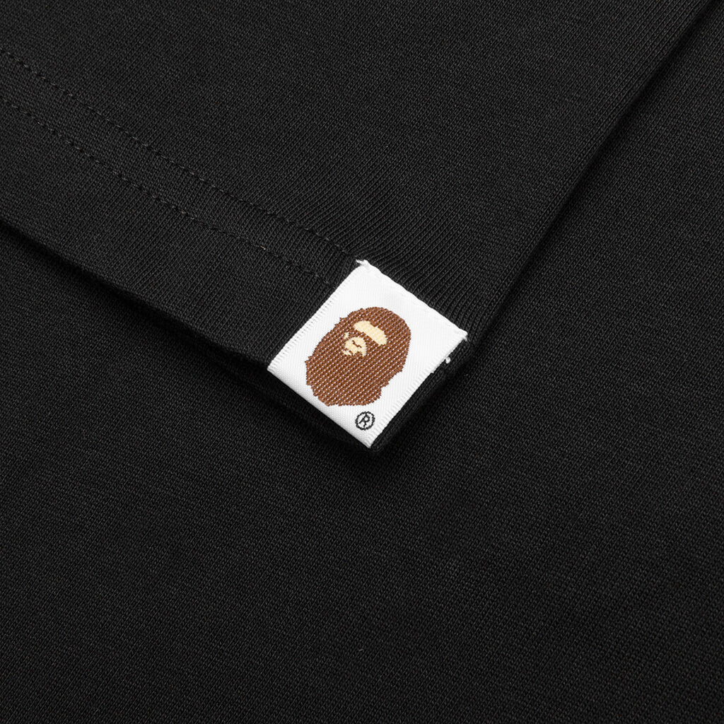 Bape Text Graphic Tee - Black - Image 5