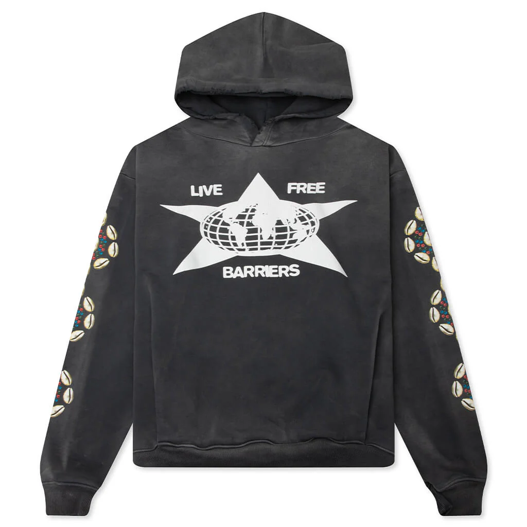 Barriers Cowrie Shell Hoodie - Vintage Black