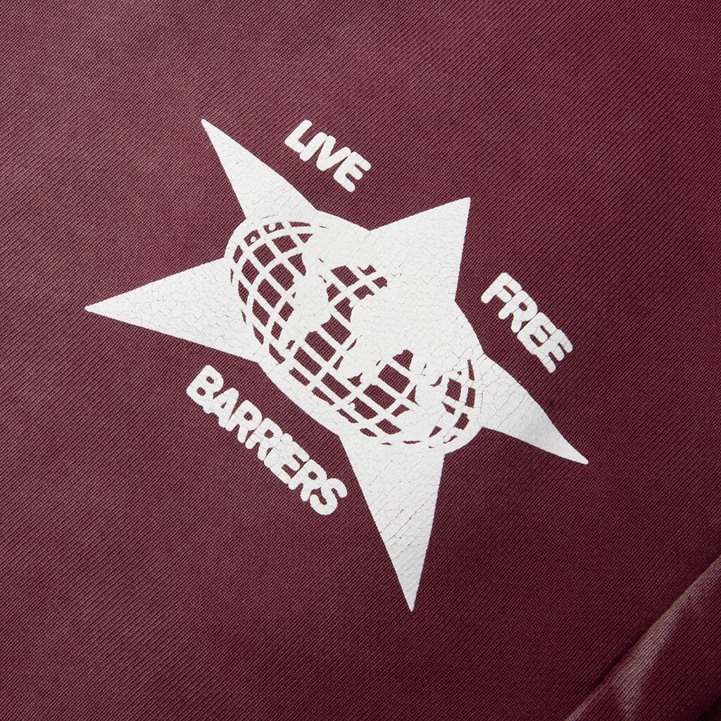 Barriers Cowrie Shell Sweatpant - Maroon - Image 4