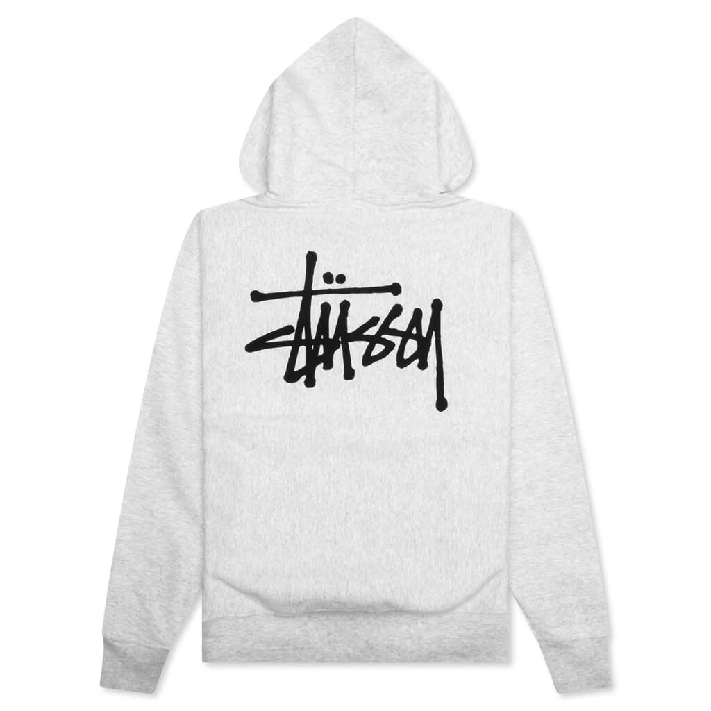 Basic Stussy Hoodie - Ash Heather - Image 2