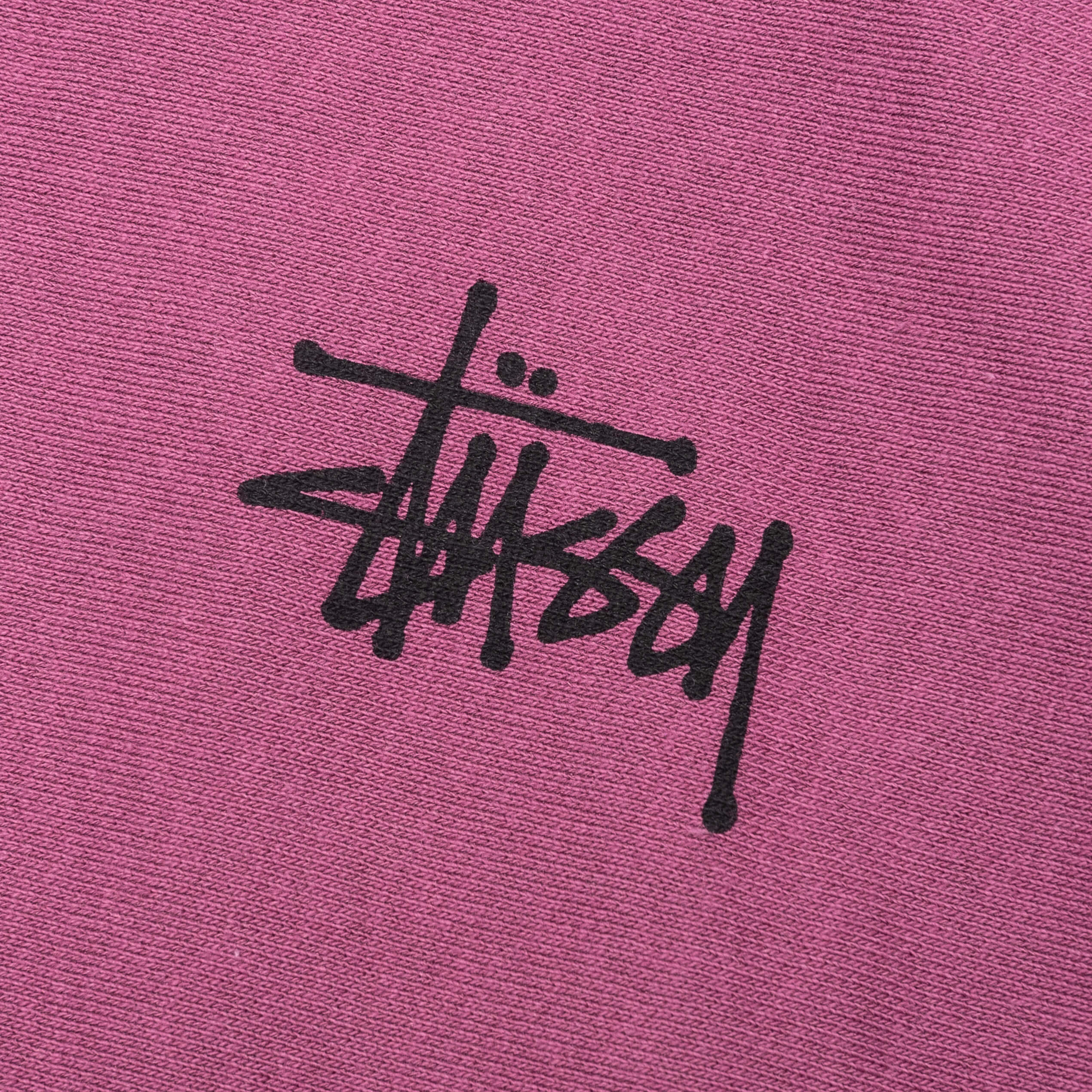 Basic Stussy Hoodie - Berry - Image 4