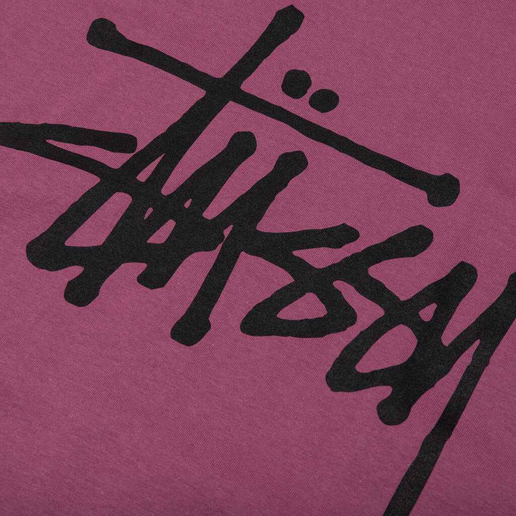 Basic Stussy L/S Tee - Berry - Image 4