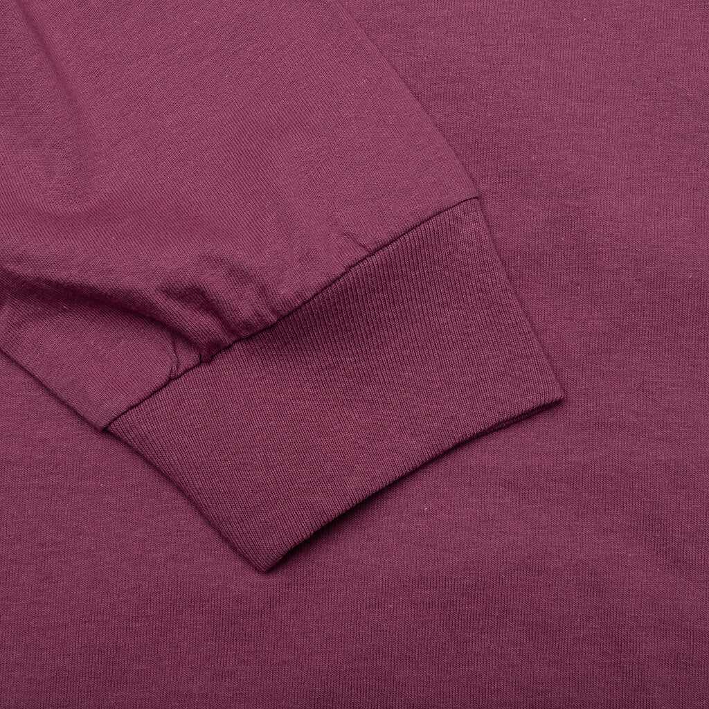 Basic Stussy L/S Tee - Berry - Image 5