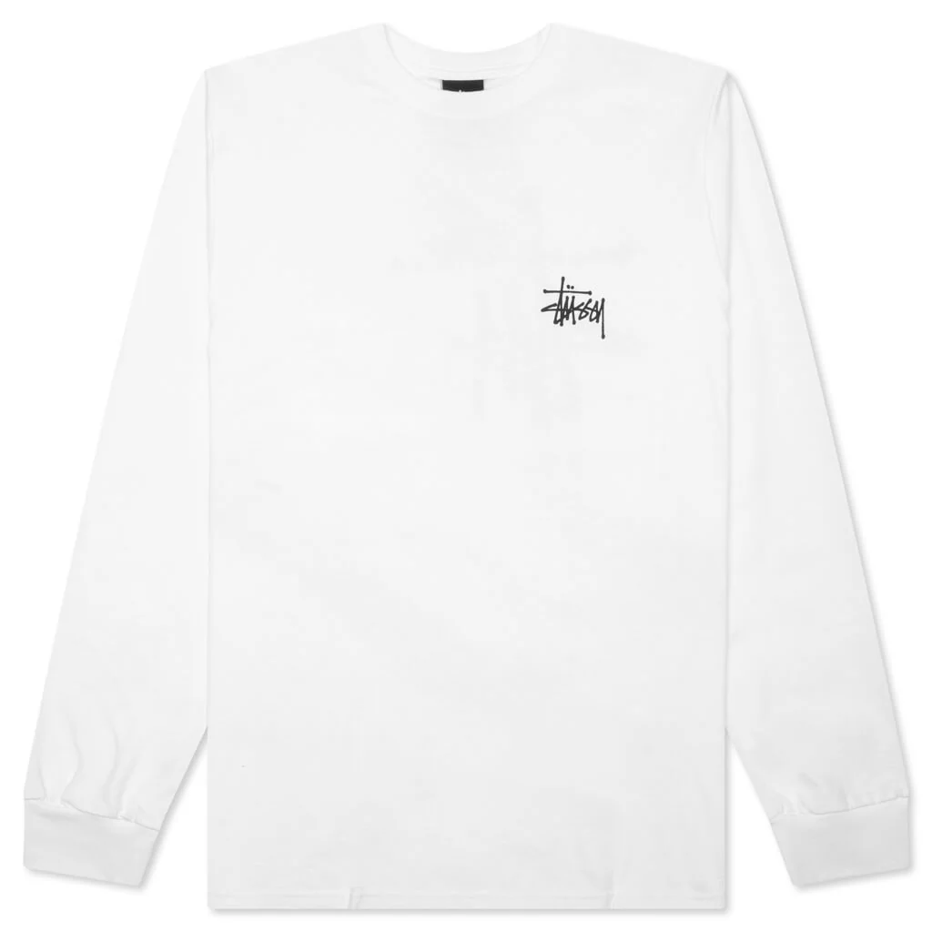 Basic Stussy L/S Tee - White