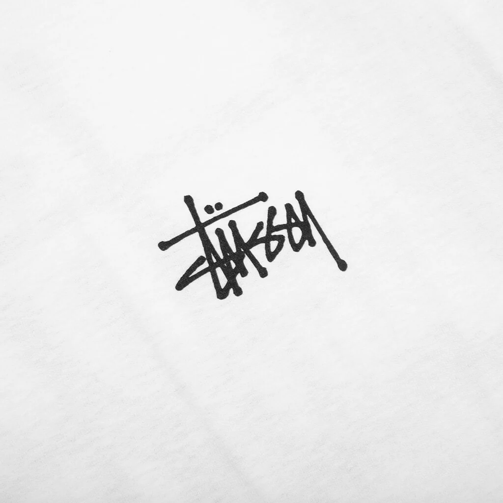 Basic Stussy L/S Tee - White - Image 3
