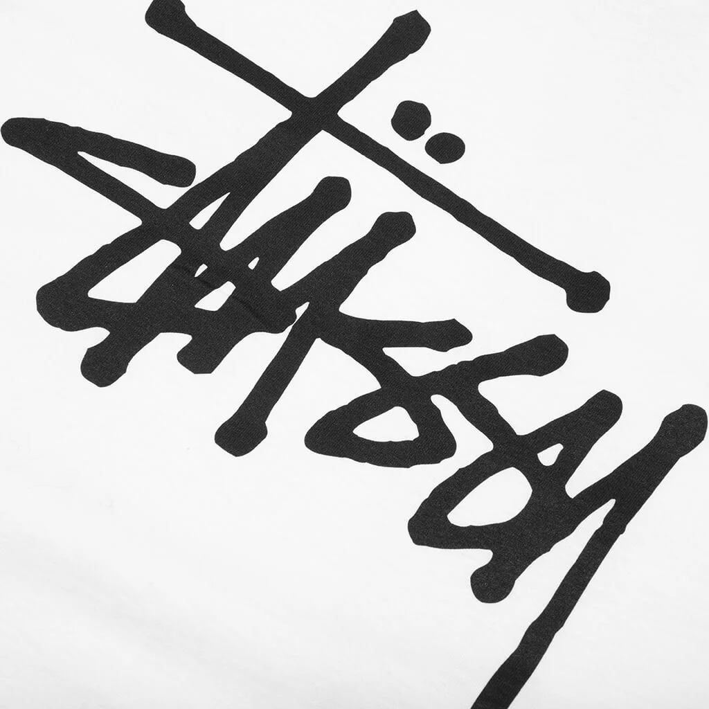 Basic Stussy L/S Tee - White - Image 4