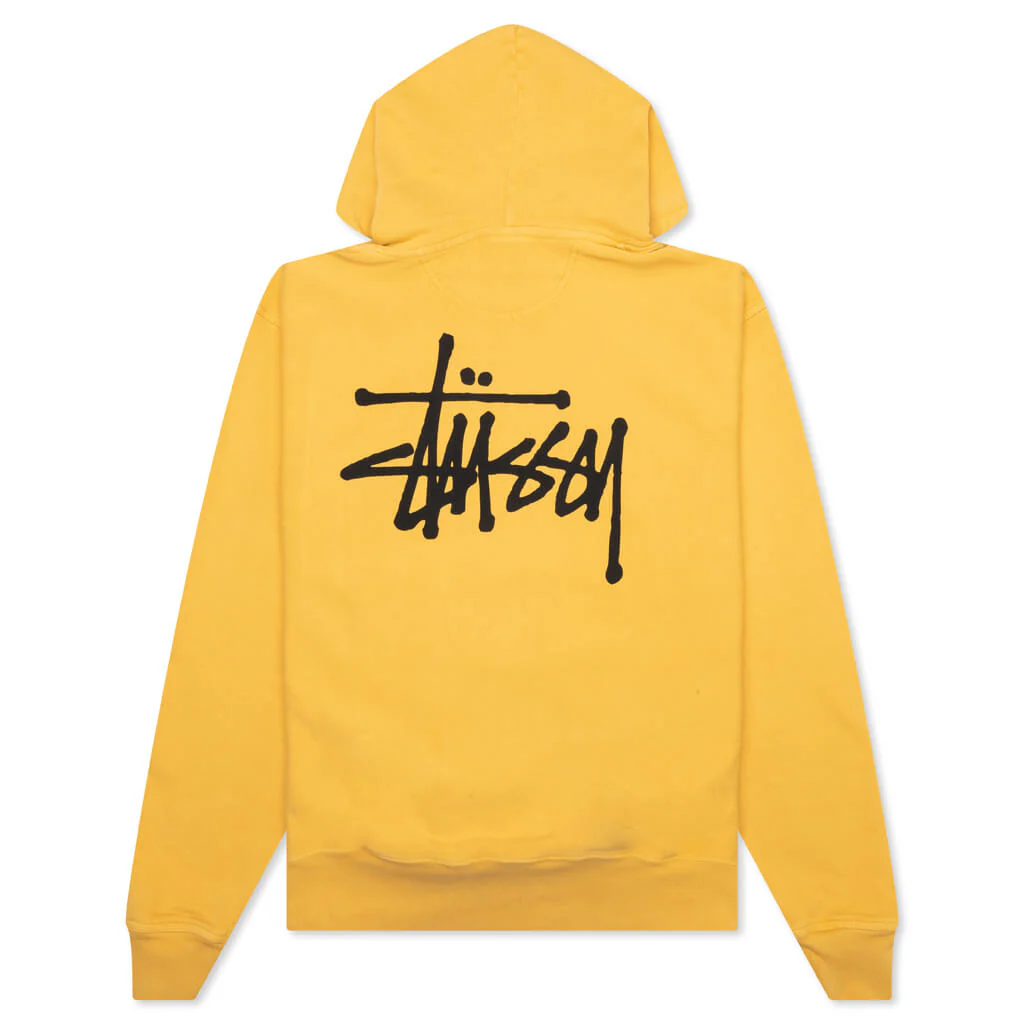 Basic Stussy Pigment Dyed Hoodie - Honey - Image 2