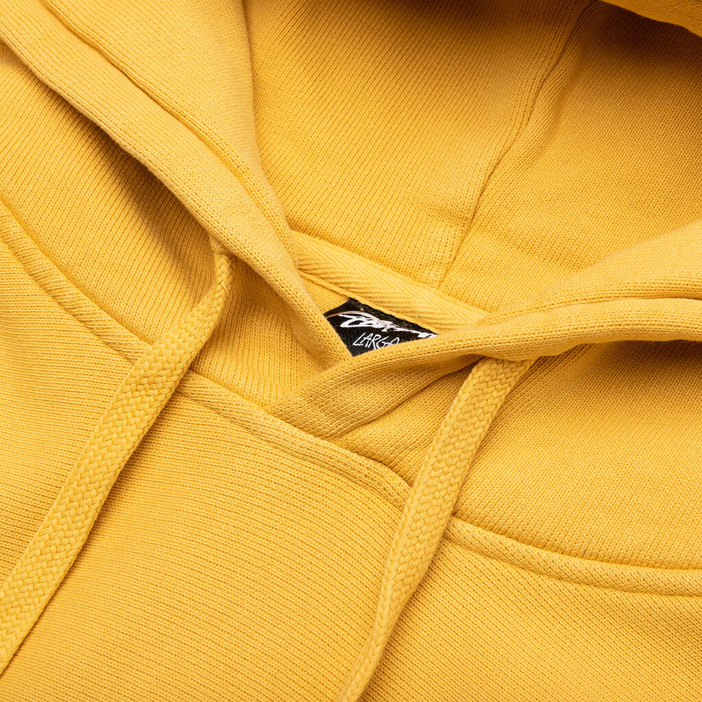 Basic Stussy Pigment Dyed Hoodie - Honey - Image 3