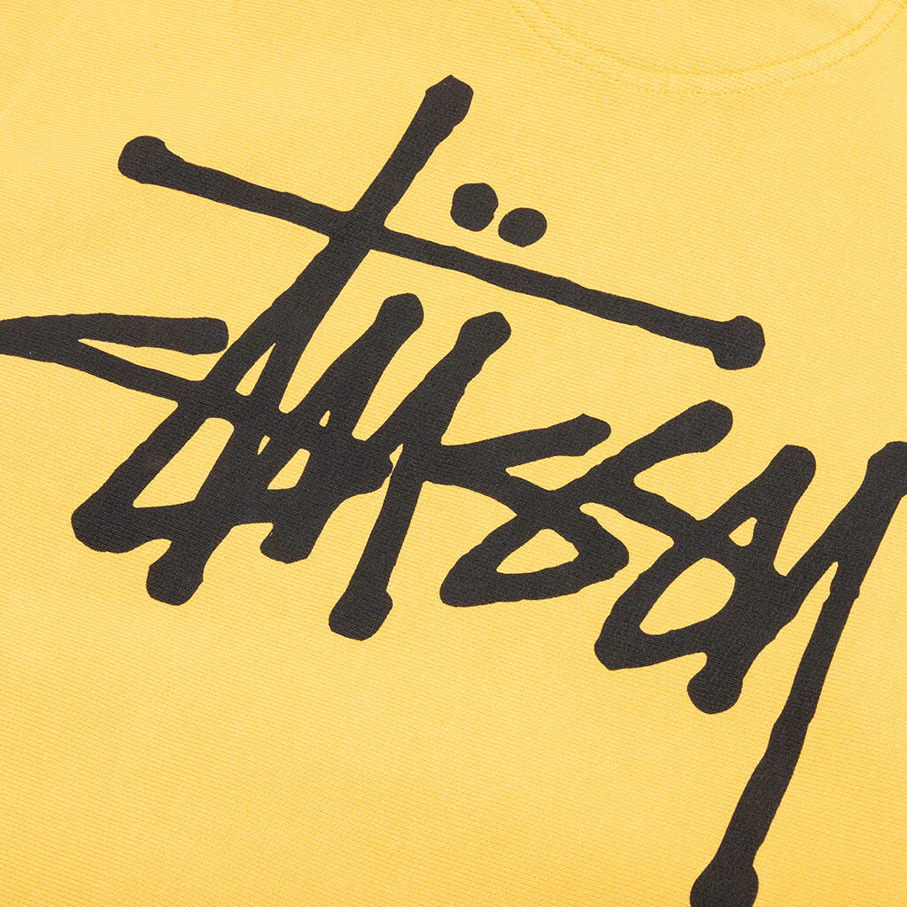 Basic Stussy Pigment Dyed Hoodie - Honey - Image 4
