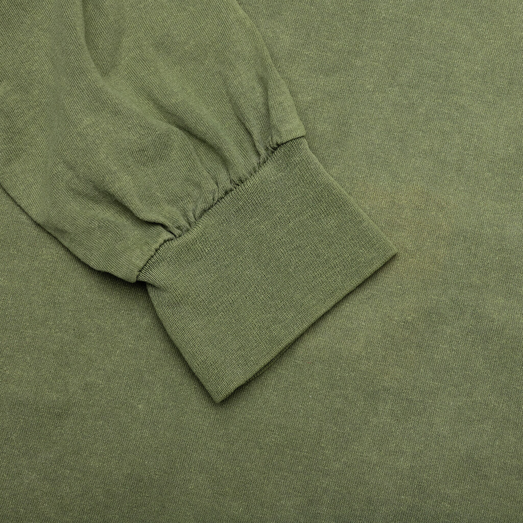 Basic Stussy Pig. Dyed L/S Tee - Olive - Image 5
