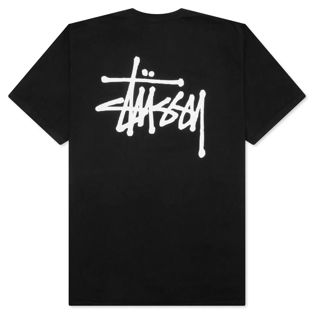 Basic Stussy Pig. Dyed Tee - Black - Image 2