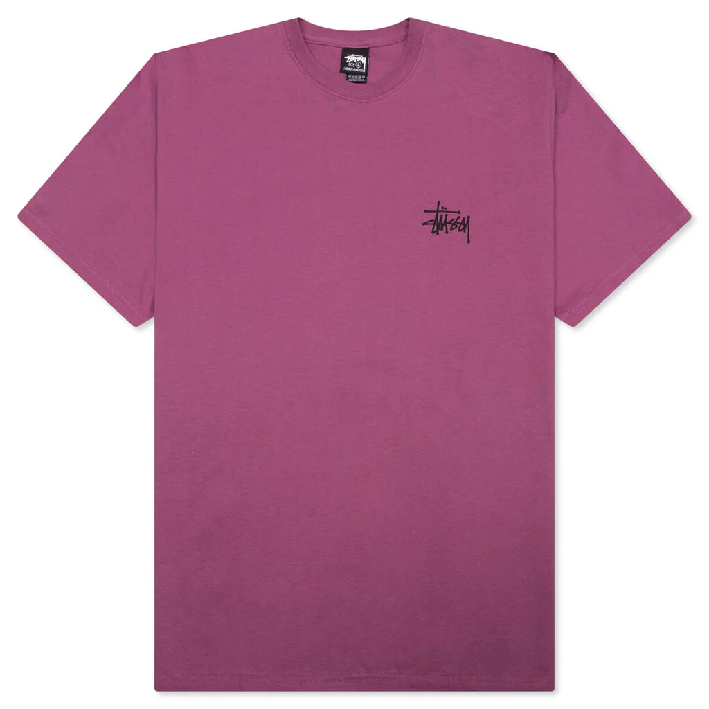 Basic Stussy Tee - Berry