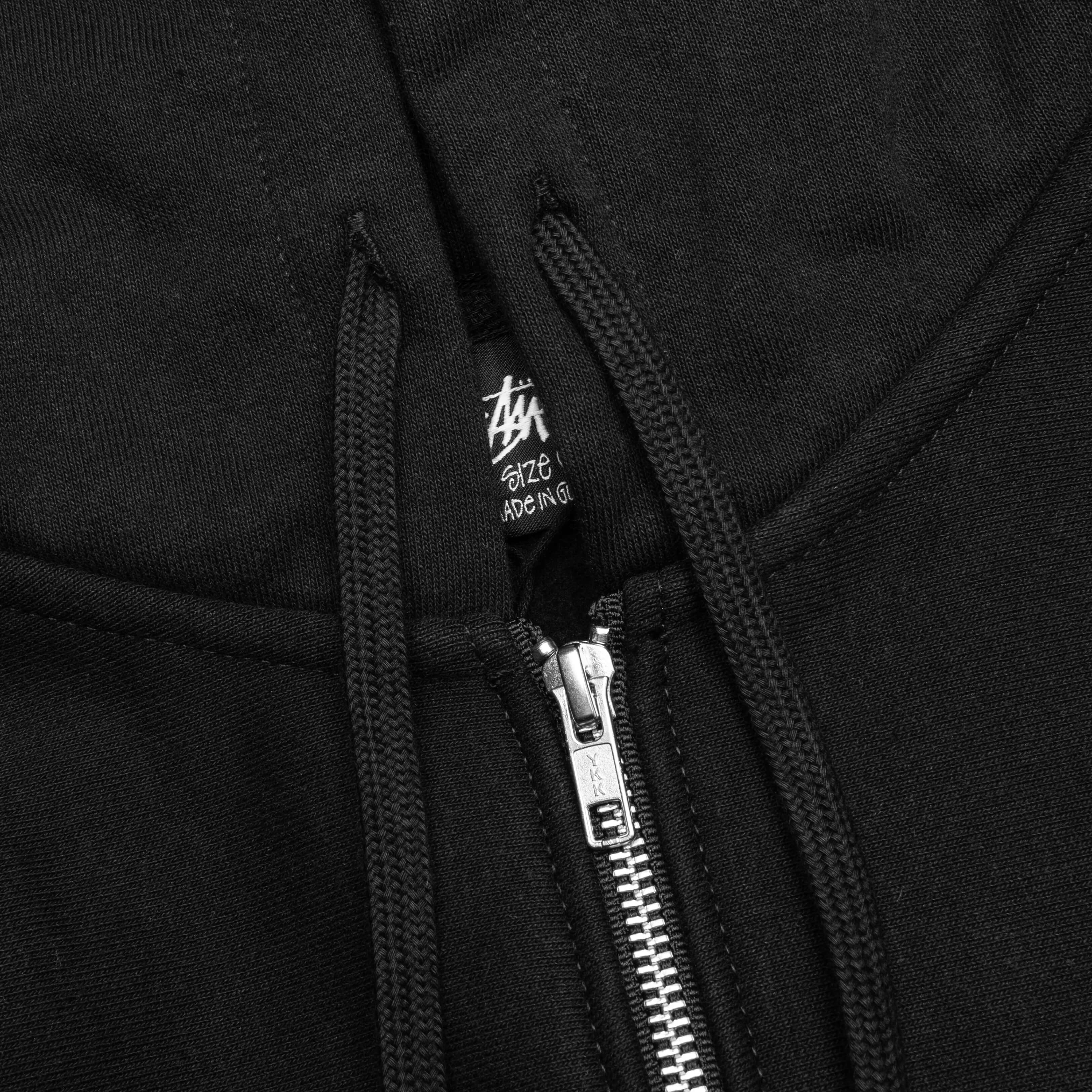 Basic Zip Hoodie - Black - Image 3