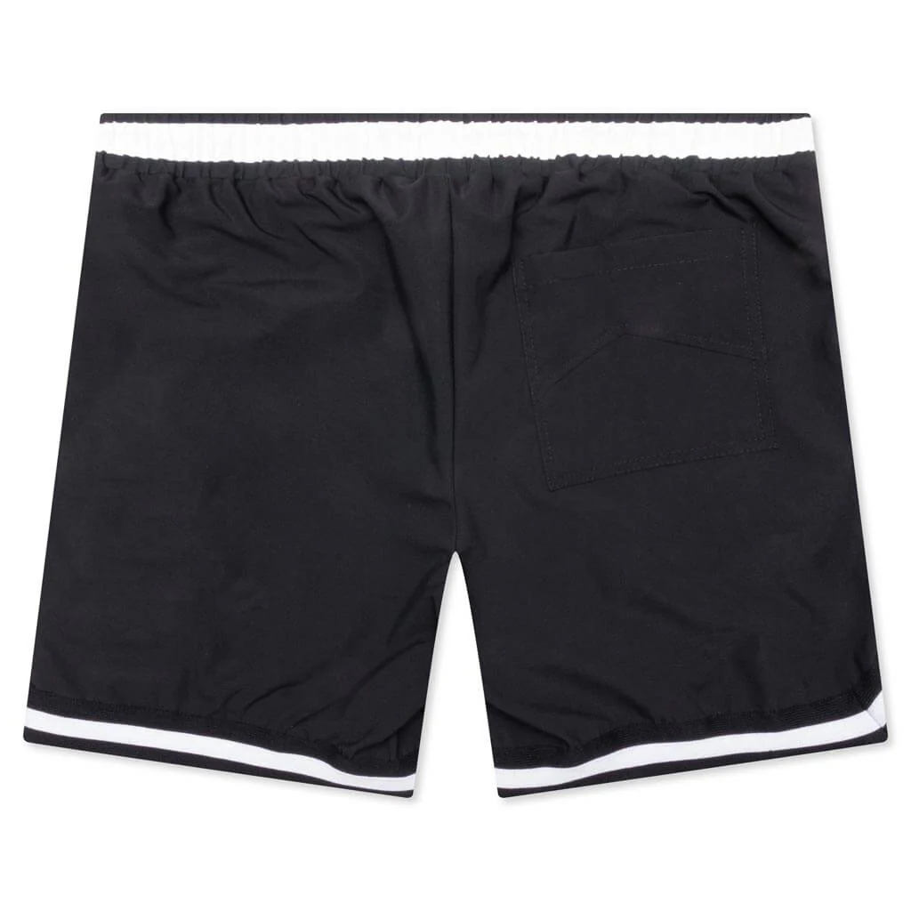 Basketball Swim Short - Black - Image 2