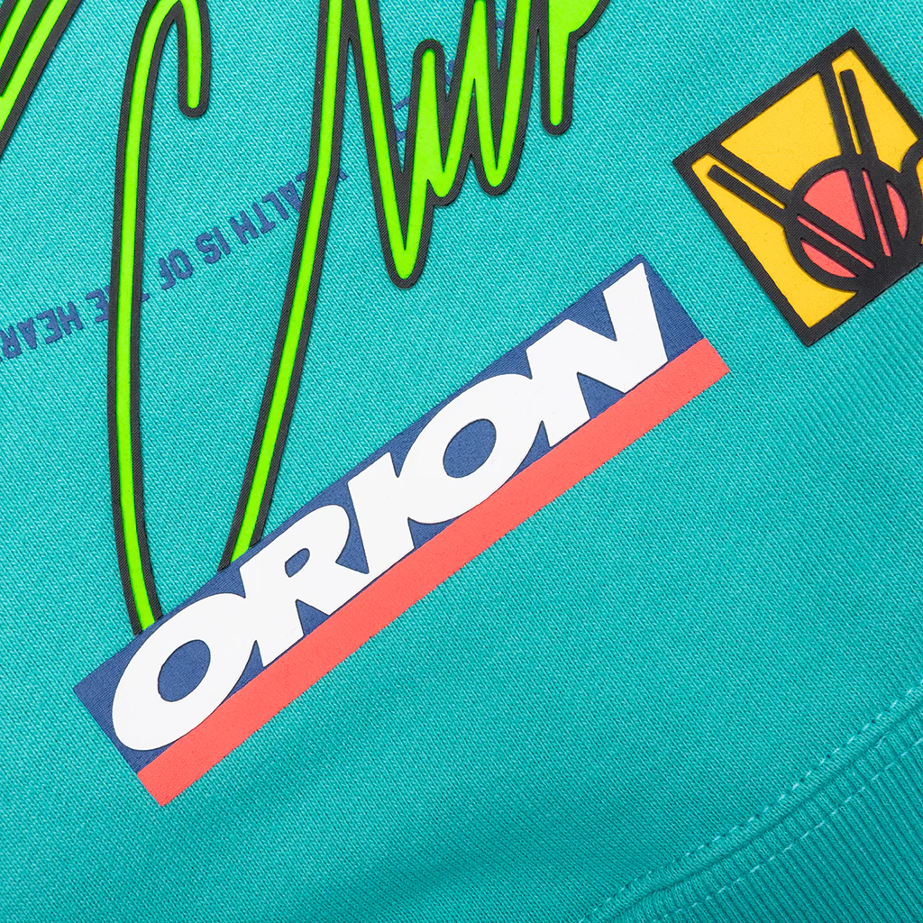 Kids BB Mercer Hoodie - Bright Aqua - Image 3