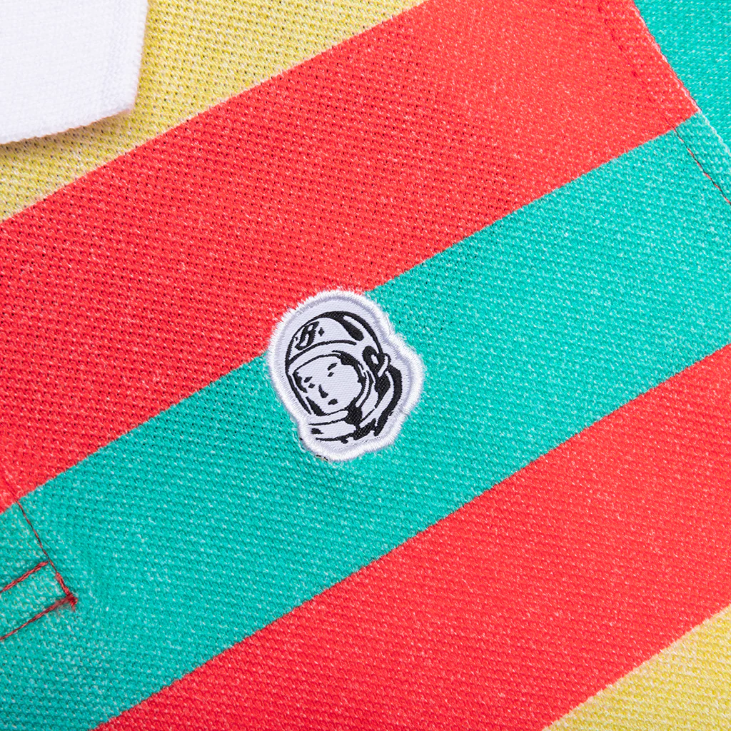Kids BB Space Race S/S Polo - Hot Coral - Image 3