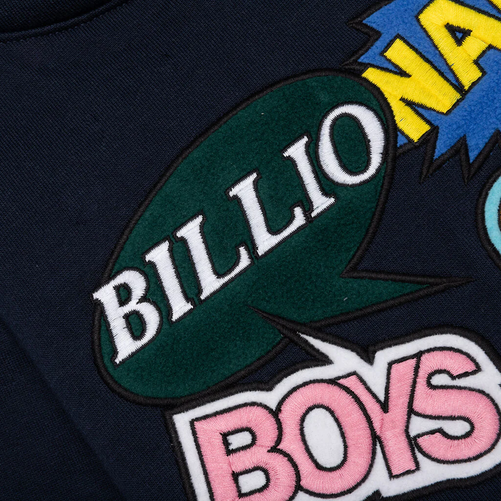 Kids BB Talk Pullover Hoodie - Navy Blazer - Image 3