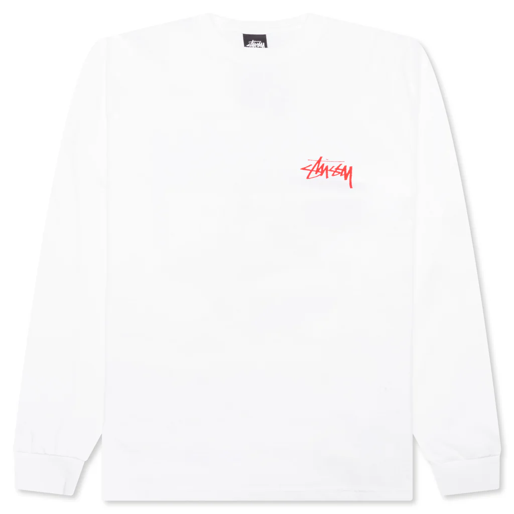 Beat Crazy L/S Tee - White