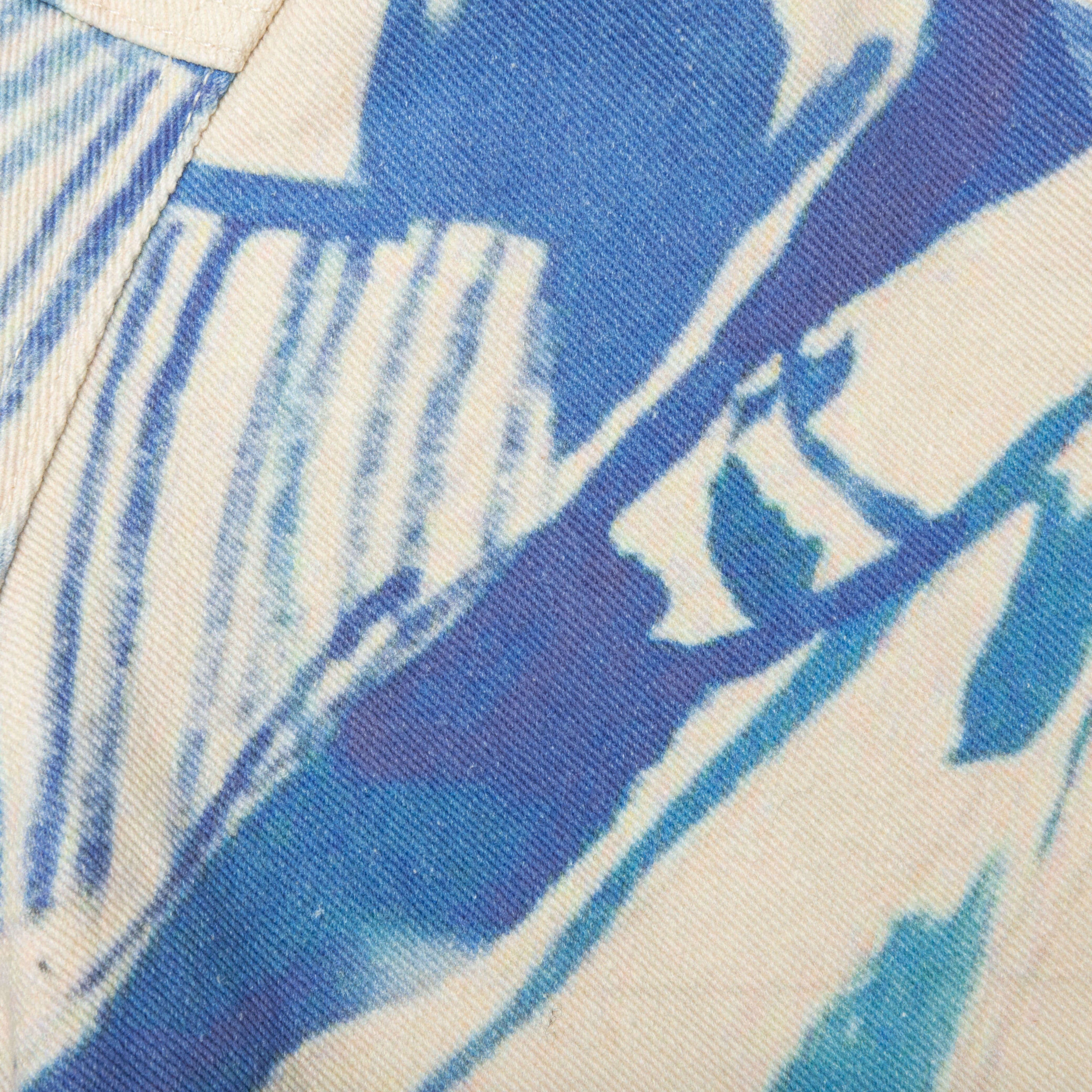 Bedroom Painting Denim Jacket - Cream - Image 6