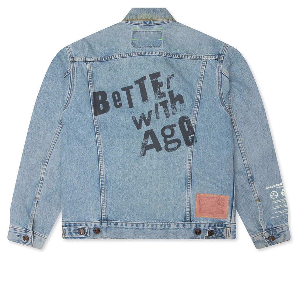 Blanche Denim Trucker Jacket - Indigo - Image 2