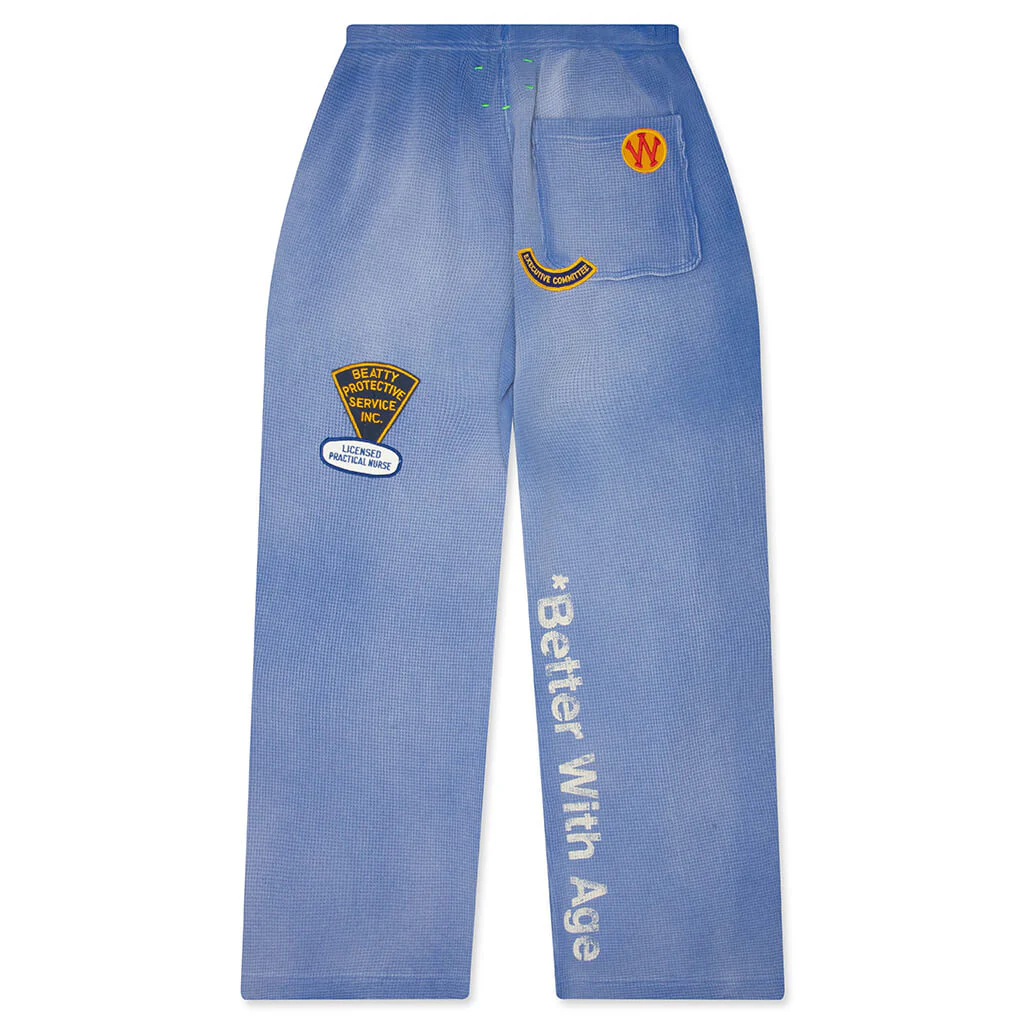 Gentlemen's Waffle Sweatpant - Blue - Image 2