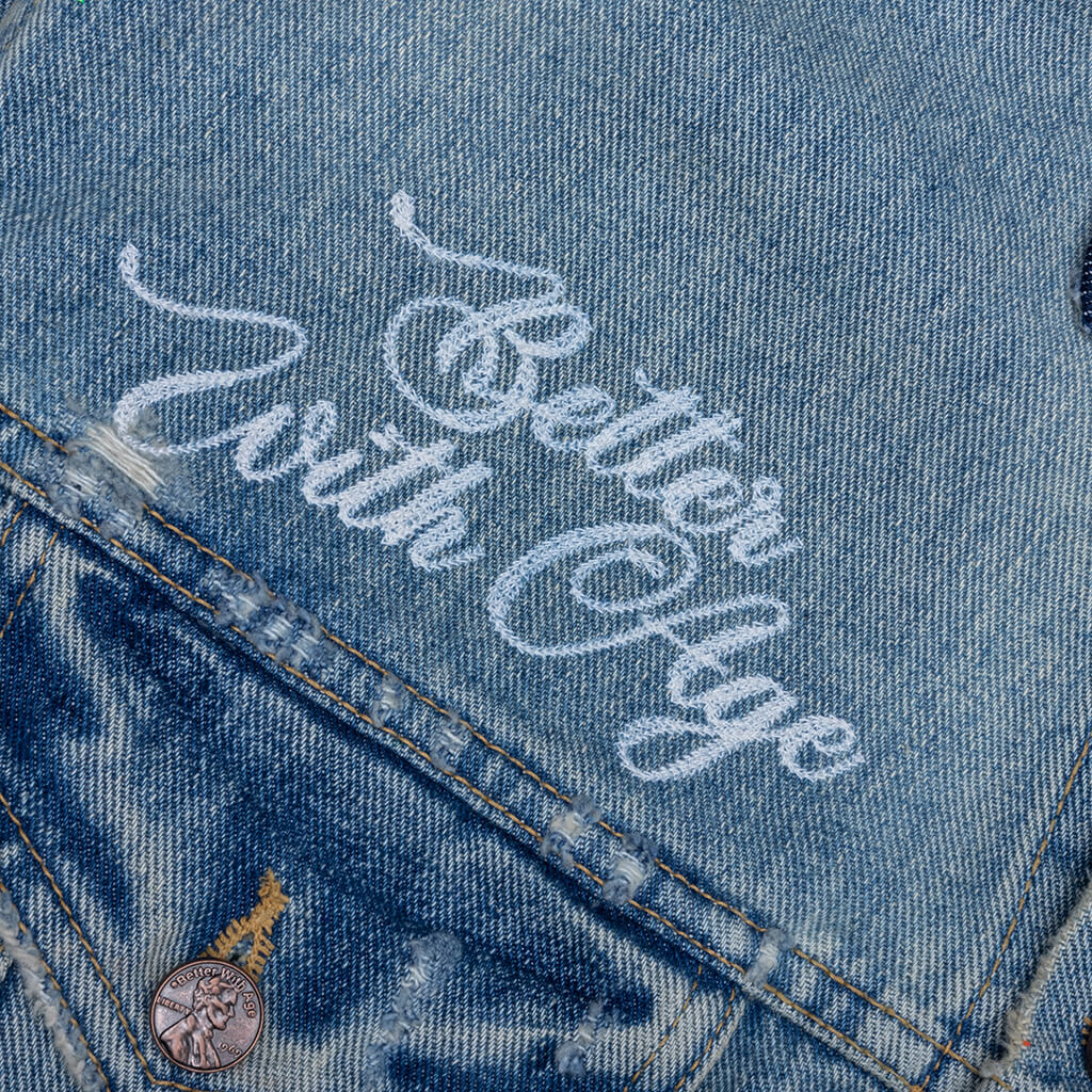 Luna Denim Jacket - Indigo - Image 3