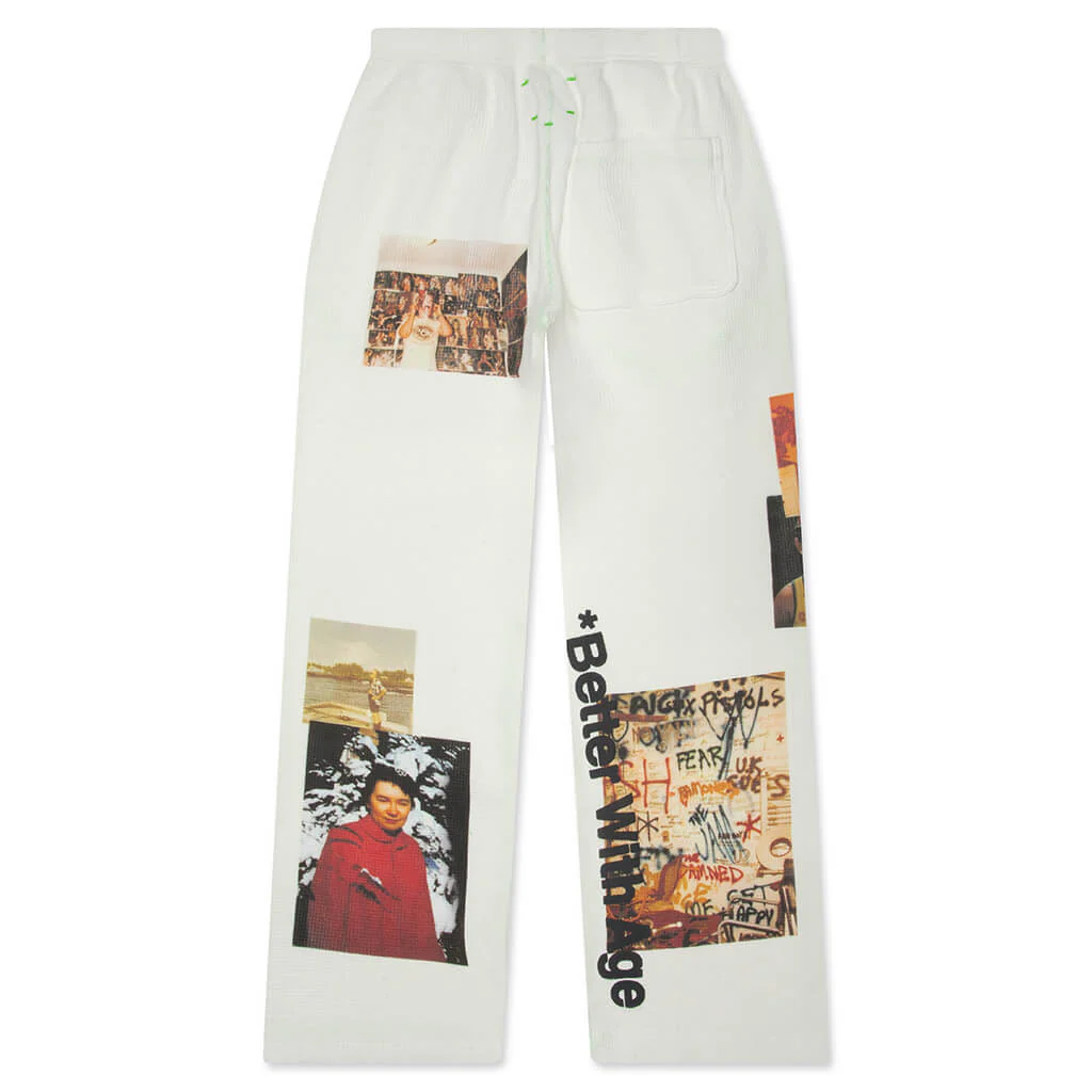 Ricky Waffle Sweatpant - White - Image 2