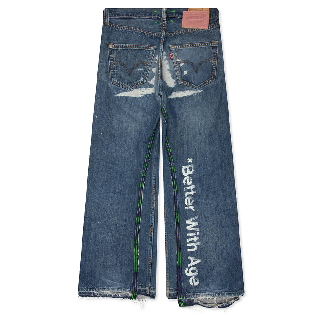Smoked Double-Wide Denim - Indigo - Image 2