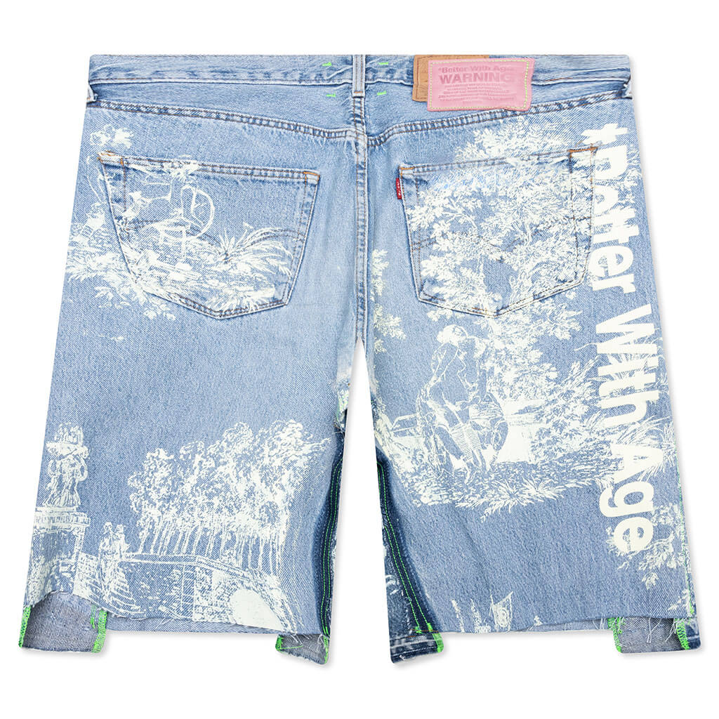 Teresa Double-Wide Denim Short - Indigo - Image 2