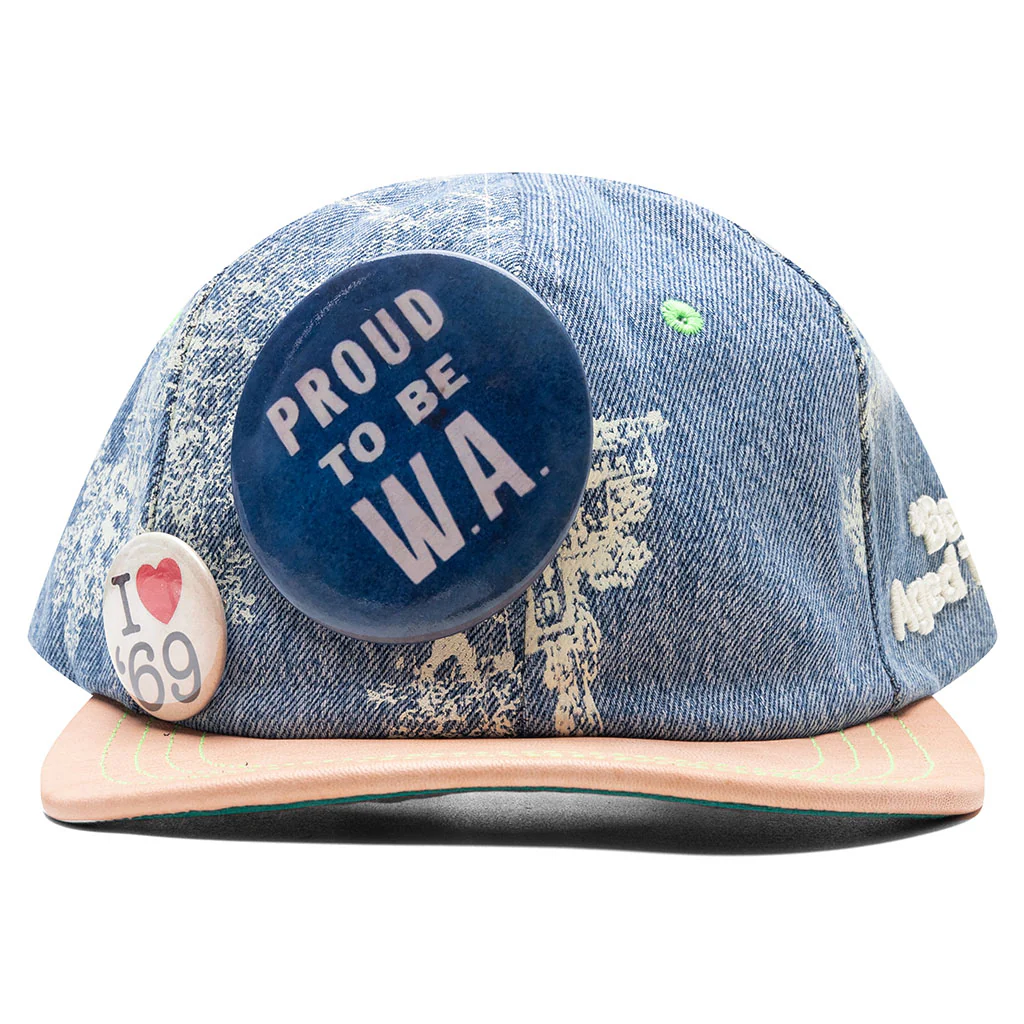 Teresa Reconstructed Denim Hat - Indigo