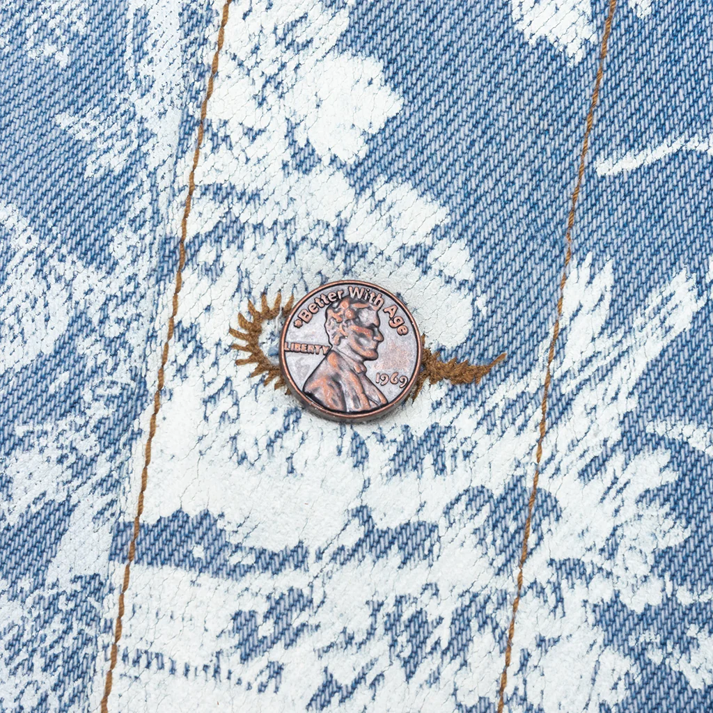 Teresa Reconstructed Trucker Jacket - Indigo - Image 5