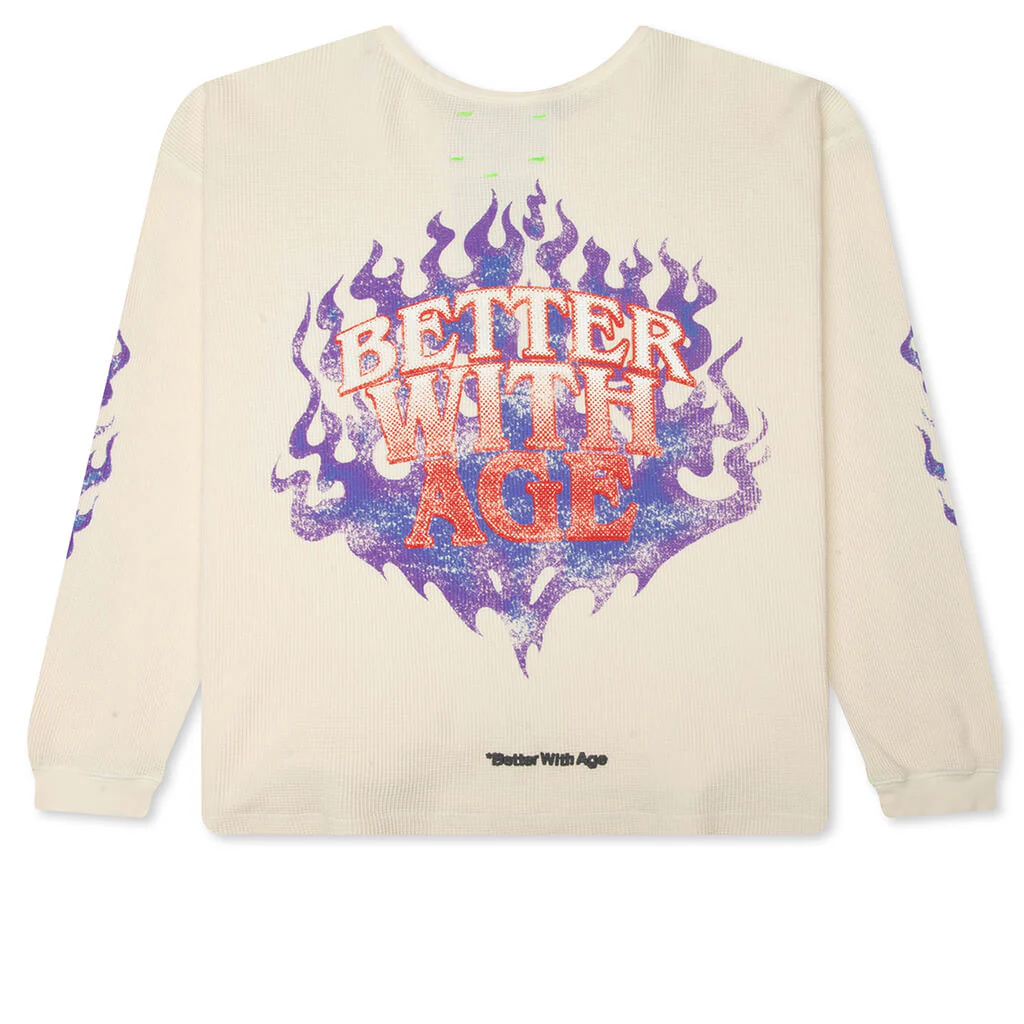 Vanity Waffle Long Sleeve - Ivory - Image 2