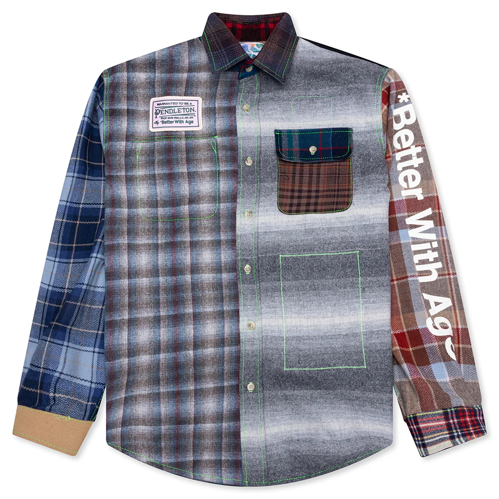 *Better with Age x Pendleton Whitney Reversible Flannel Overshirt - Multi