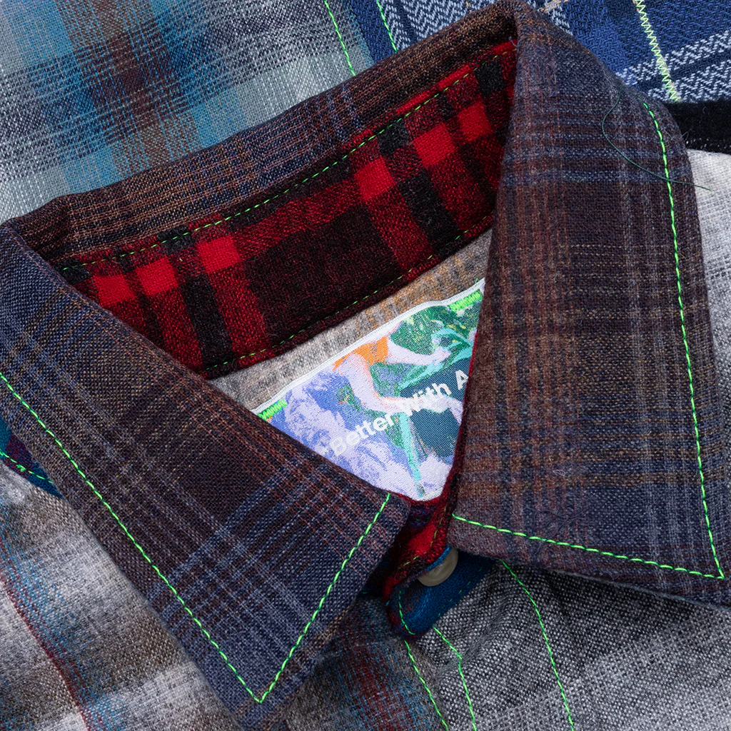 *Better with Age x Pendleton Whitney Reversible Flannel Overshirt - Multi - Image 3