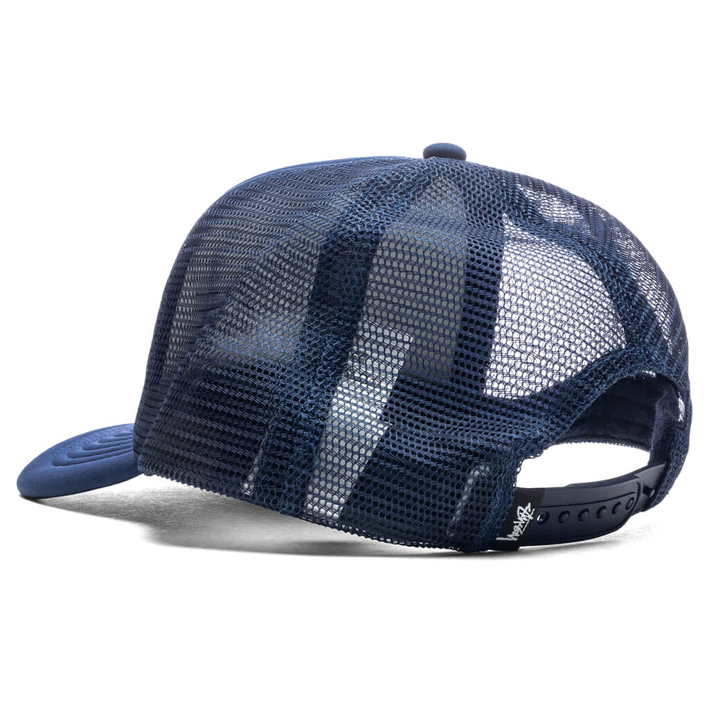 Big Basic Trucker Cap - Dark Blue - Image 4